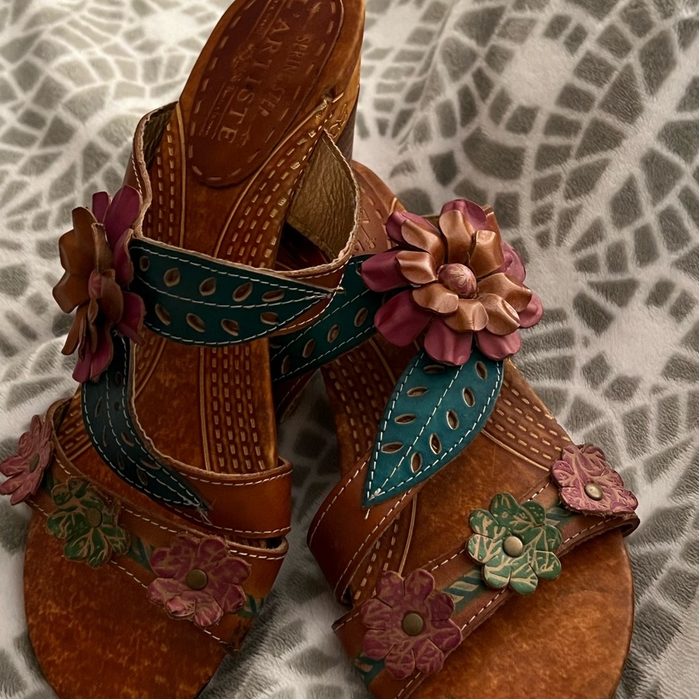 Spring Step L’Artiste Leather Sandals - Picture 4 of 8